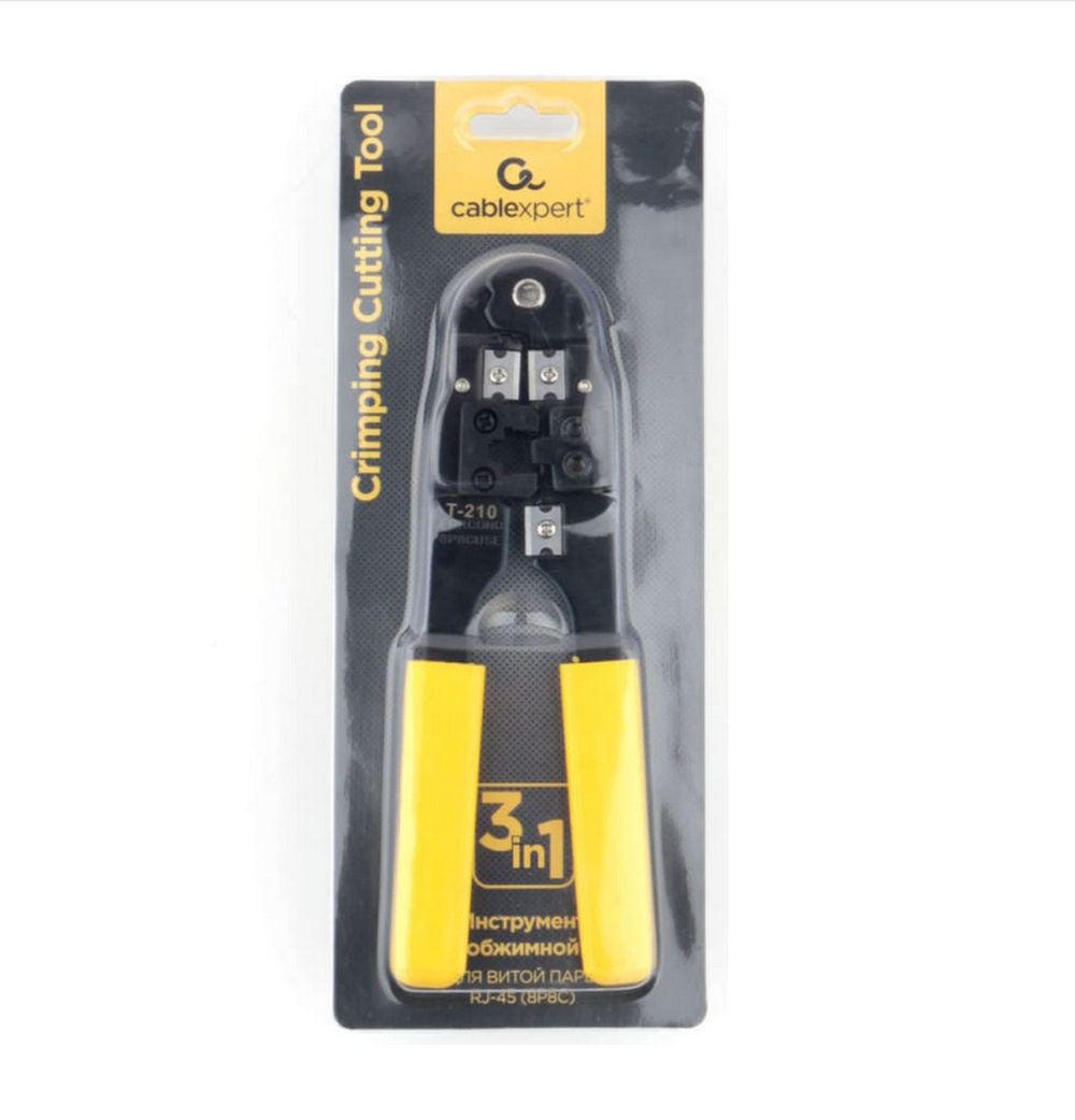 Инструмент обжимной для витой пары RJ-45(8P8C) Cablexpert T-210