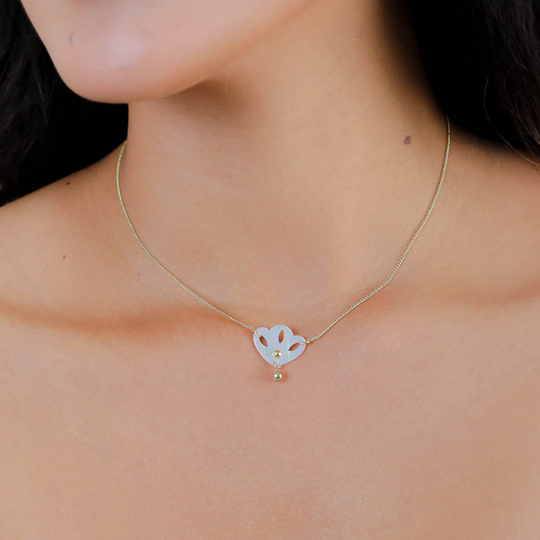 Колье Franck Herval, Angelique, с перламутром и стразами, FH26.1-15-64510 (белый)