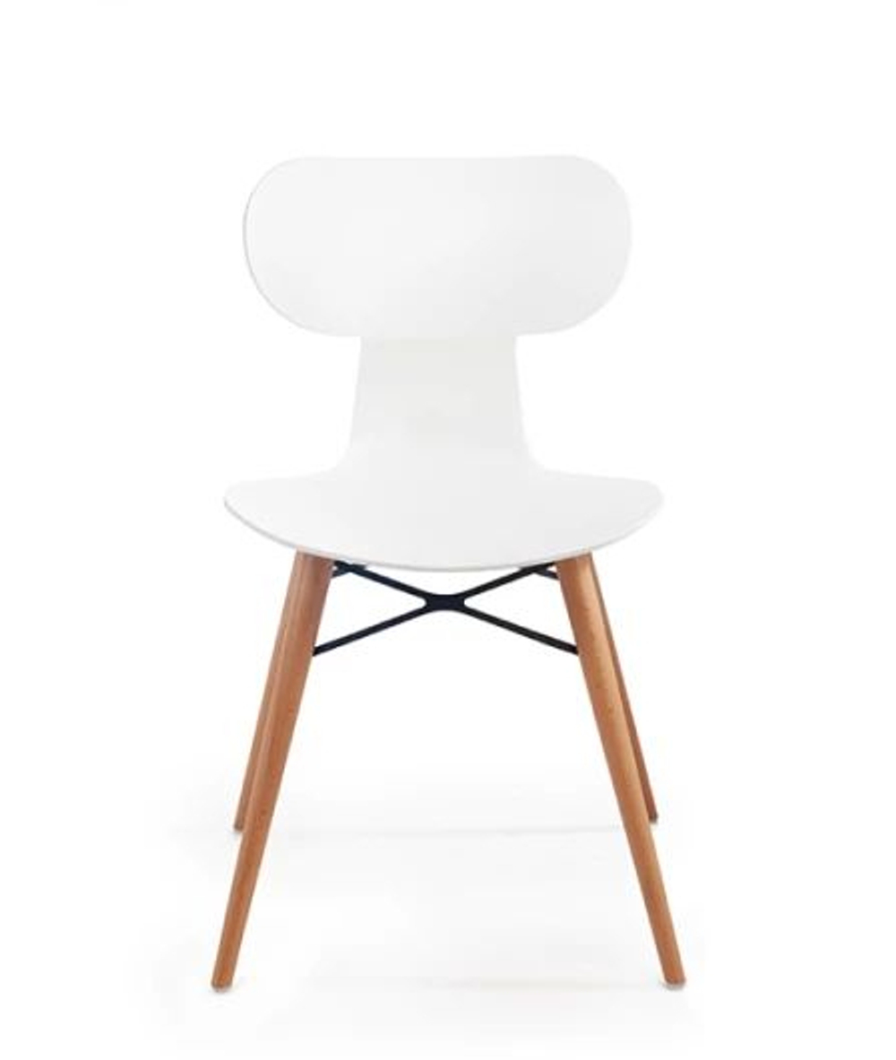 Стул пластиковый Papatya Yugo-S Wox Beech, белый