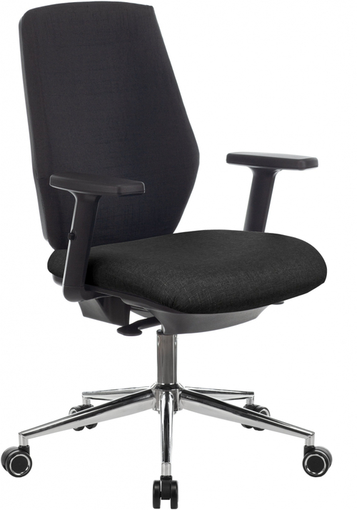 Кресло Бюрократ CH-545SL черный 38-418 крестов. металл хром