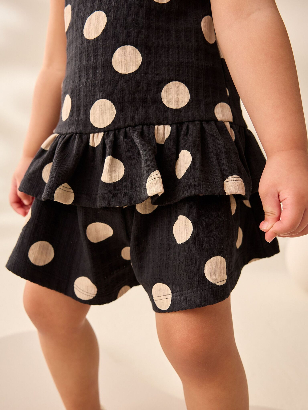 Топ и шорты в комплекте для девочки Next AD5-565, Черный, Белый