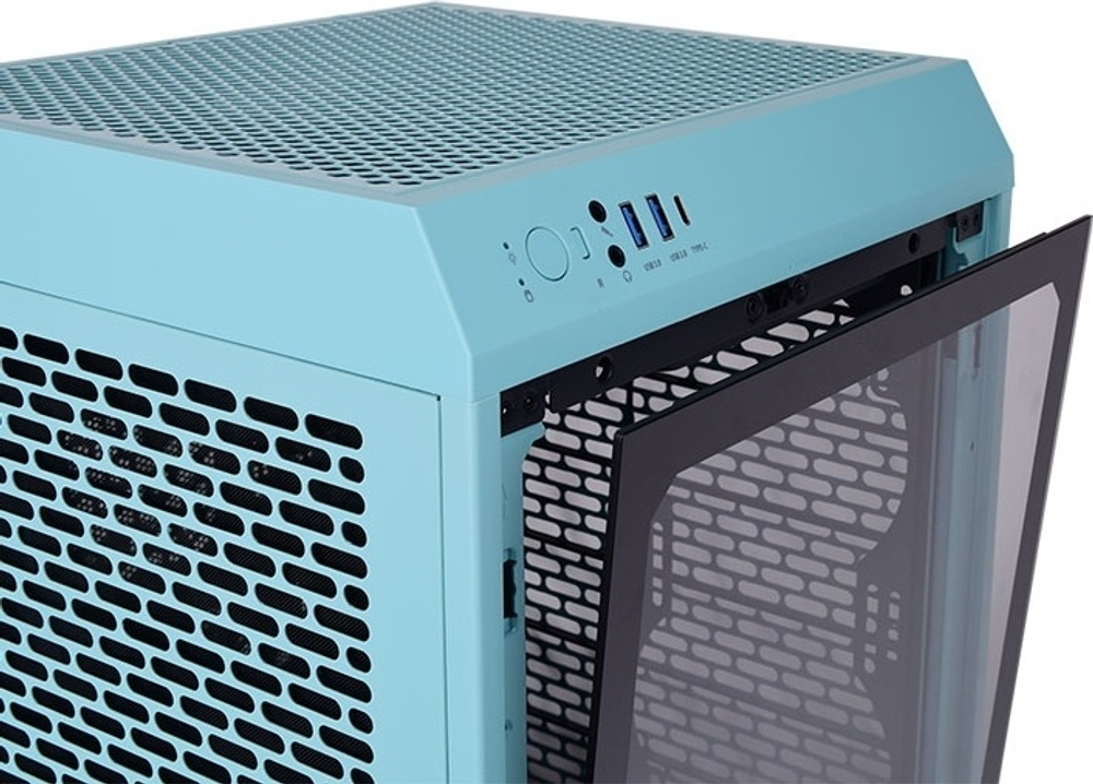 Корпус Thermaltake The Tower 200 CA-1X9-00SBWN-00 голубой