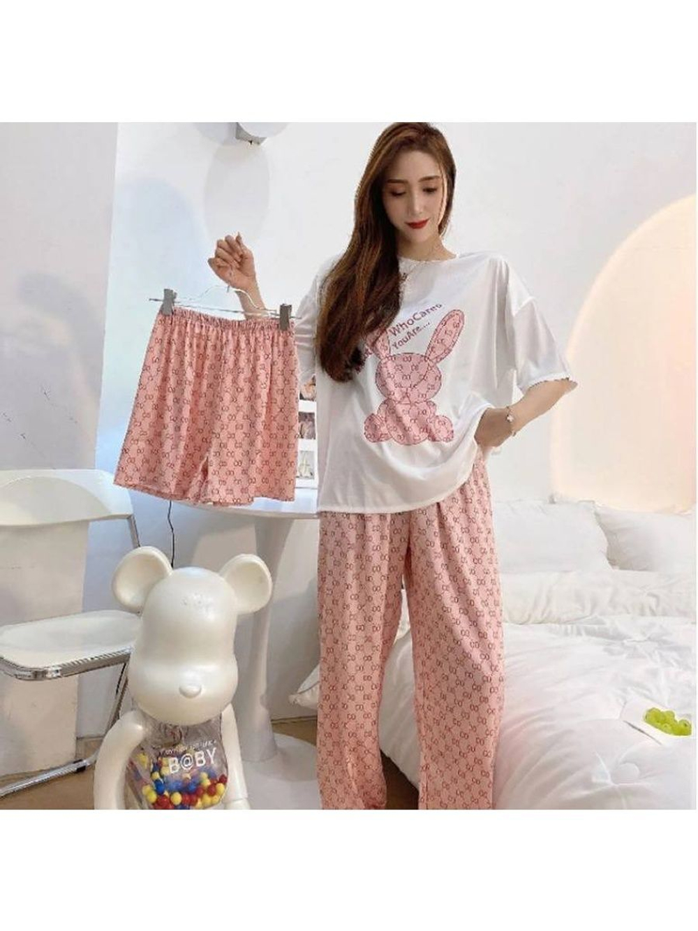 Пижама штаны+шорты+футболка Н3