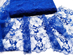 Вышивка на сетке, 23см, васильковые цветы (Артикул: VS-2035), м