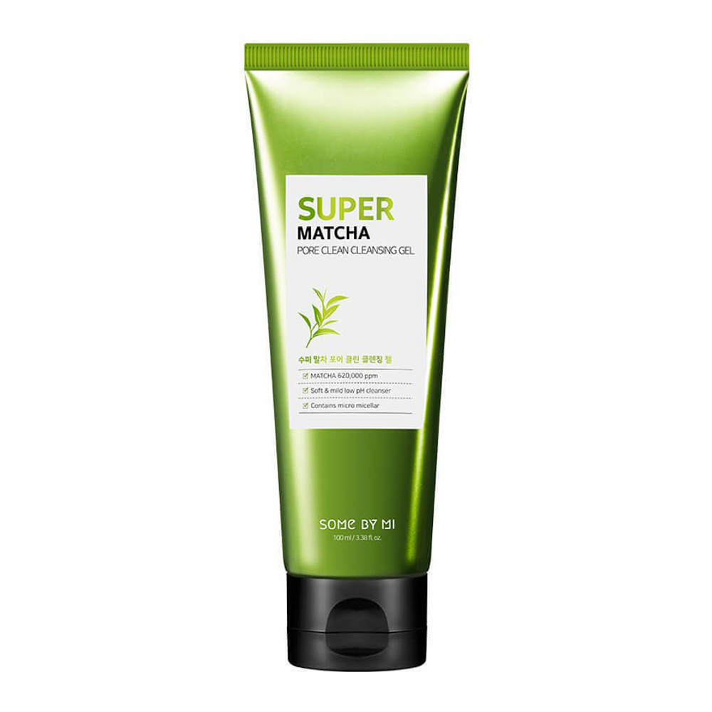 SOME BY MI SUPER MATCHA PORE CLEAN CLEANSING GEL Очищающий гель для умывания с экстрактом чая матча