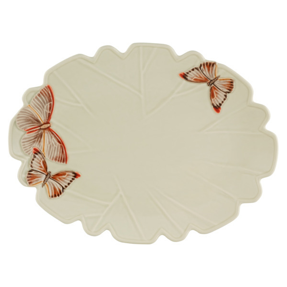 Блюдо 30х40см Bordallo Pinheiro Облачные бабочки