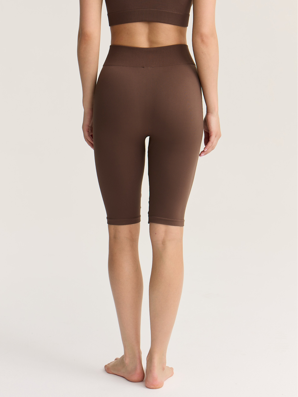 Бесшовные велосипедки с высокой посадкой