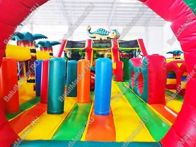 Коммерческий надувной батут Приключения динозавров