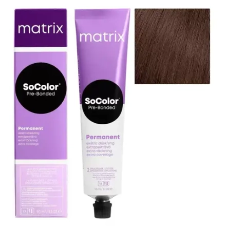 Matrix SoColor Pre-Bonded Крем-краска для седых волос 505N светлый шатен натуральный, 90мл