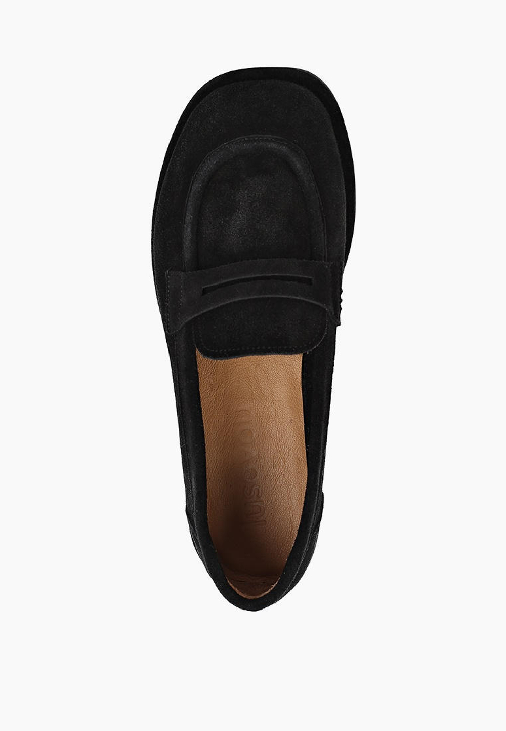 Лоферы // Lia // Black // Suede