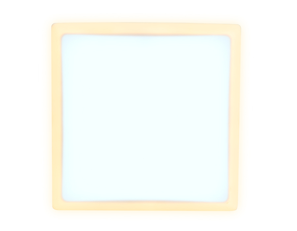 Встраиваемый cветодиодный светильник с подсветкой DCR335 18W+6W 6400K/3000K 85-265V 170*170*32 (A155*155)