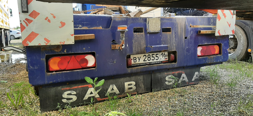 ПКФ СААБ 9891* Полуприцеп тяжеловоз 4 оси 9891-0000040-06 (Раздвижной)