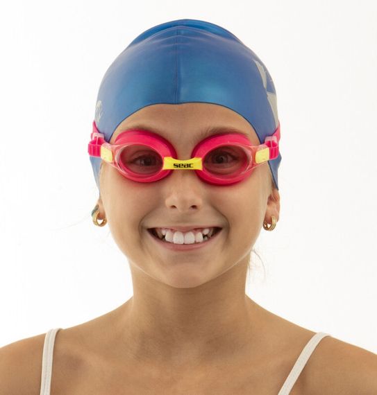 Очки для плавания детские Seac Bubble розовый