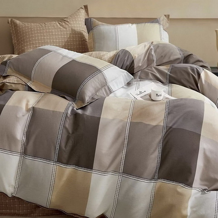 Комплект постельного белья "АВТ. 746", сатин, 100% хлопок, Россия. Пододеяльник на молнии!!!