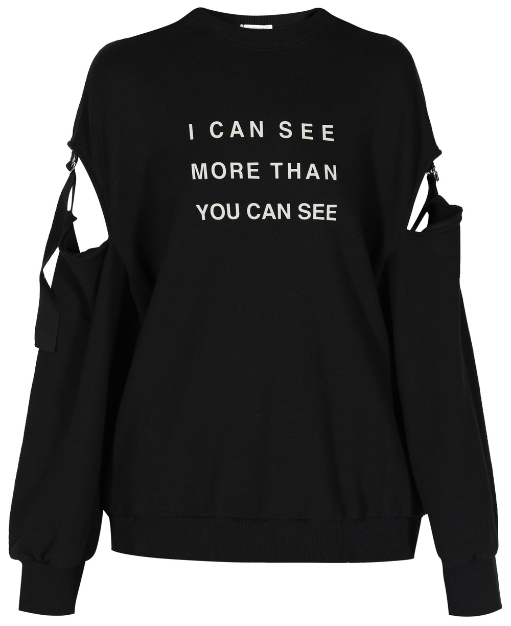UNDERCOVER СВИТШОТ ЧЕРНЫЙ I CAN SEE