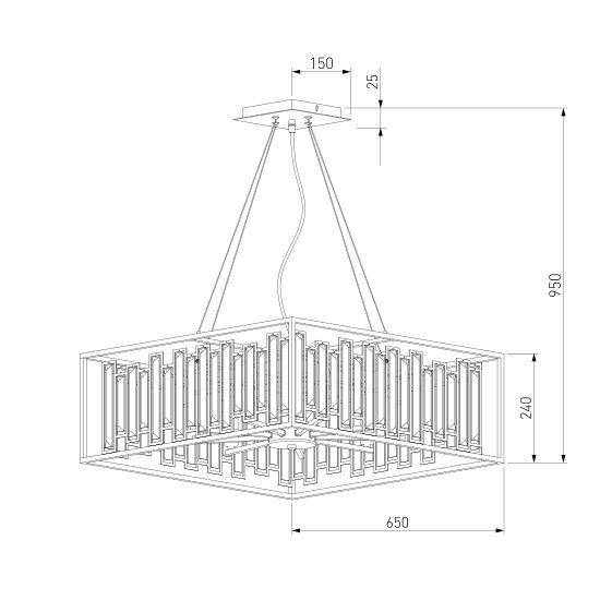 377/9 / подвесной светильник / Strotskis Smart