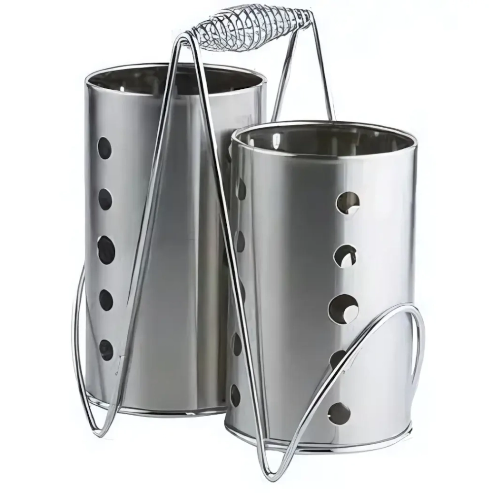 Подставка для столовых приборов 3 предмета (10*15,5см+10*17,5см+держатель)