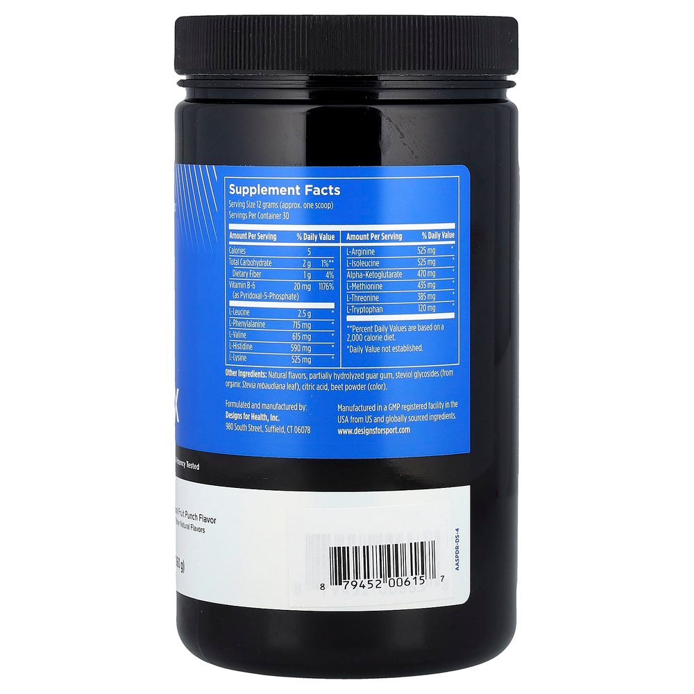 Designs For Health, Designs for Sport®, аминокислотный комплекс, фруктовый пунш, 360 г (12,7 унции)