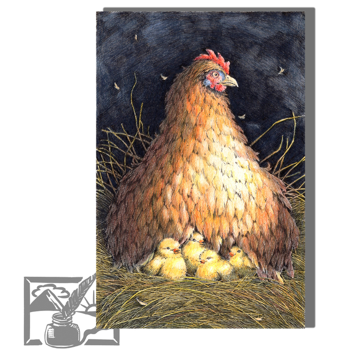 Открытка почтовая. Львова Марина "Курица"