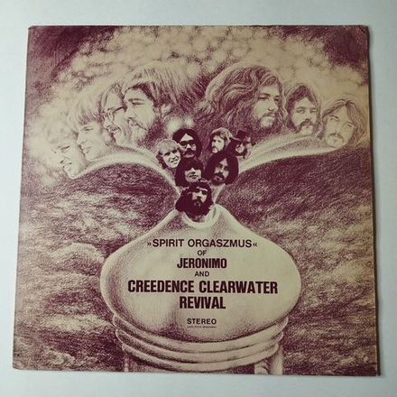 Винтажная виниловая пластинка LP Jeronimo And Creedence Clearwater Revival Spirit Orgaszmus (Germany 1970) (Pink Vinyl)