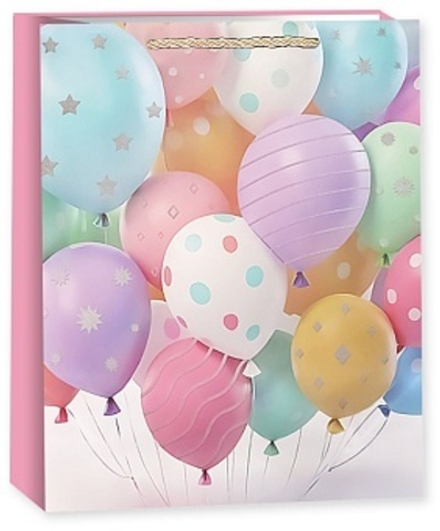 Пакет подарочный, Множество шаров, Дизайн №3, 70*50*20 см, 1 шт.