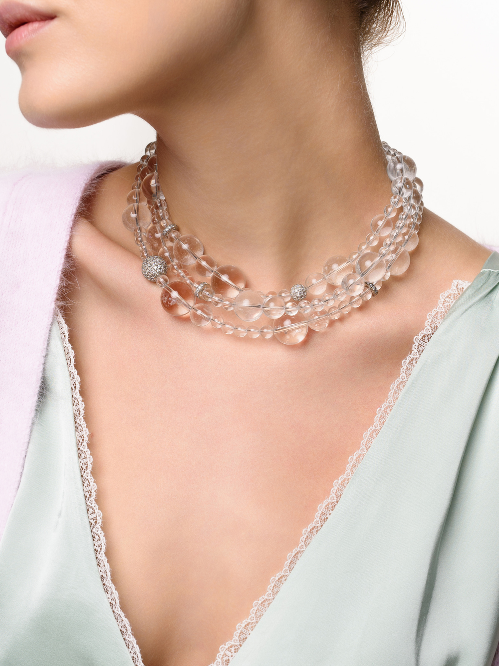 Колье "Bubble massive" Silver