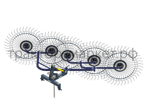 Грабли ворошилки СКАУТ PL-5600 для трактора, пять колес сгребания