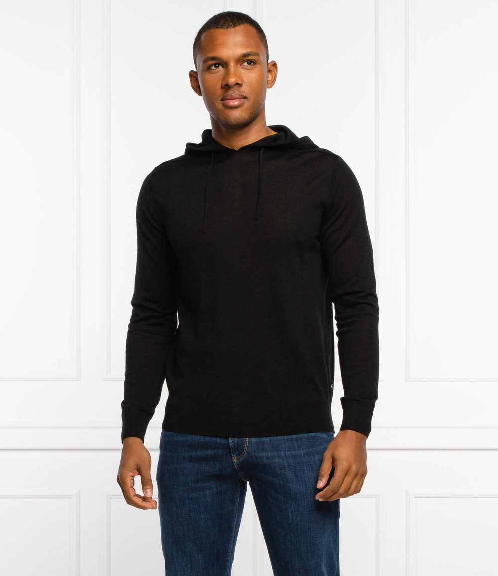 Хлопковый свитер Emporio Armani - черный(8N1MUW 1MJWZ)