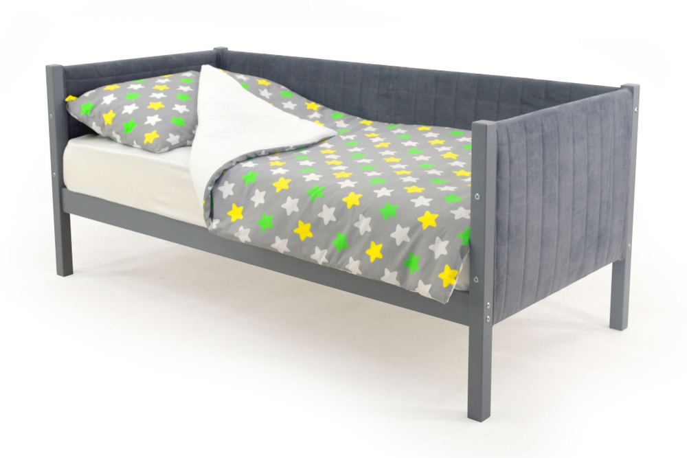 Детская кровать-тахта мягкая Бельмарко Svogen графит