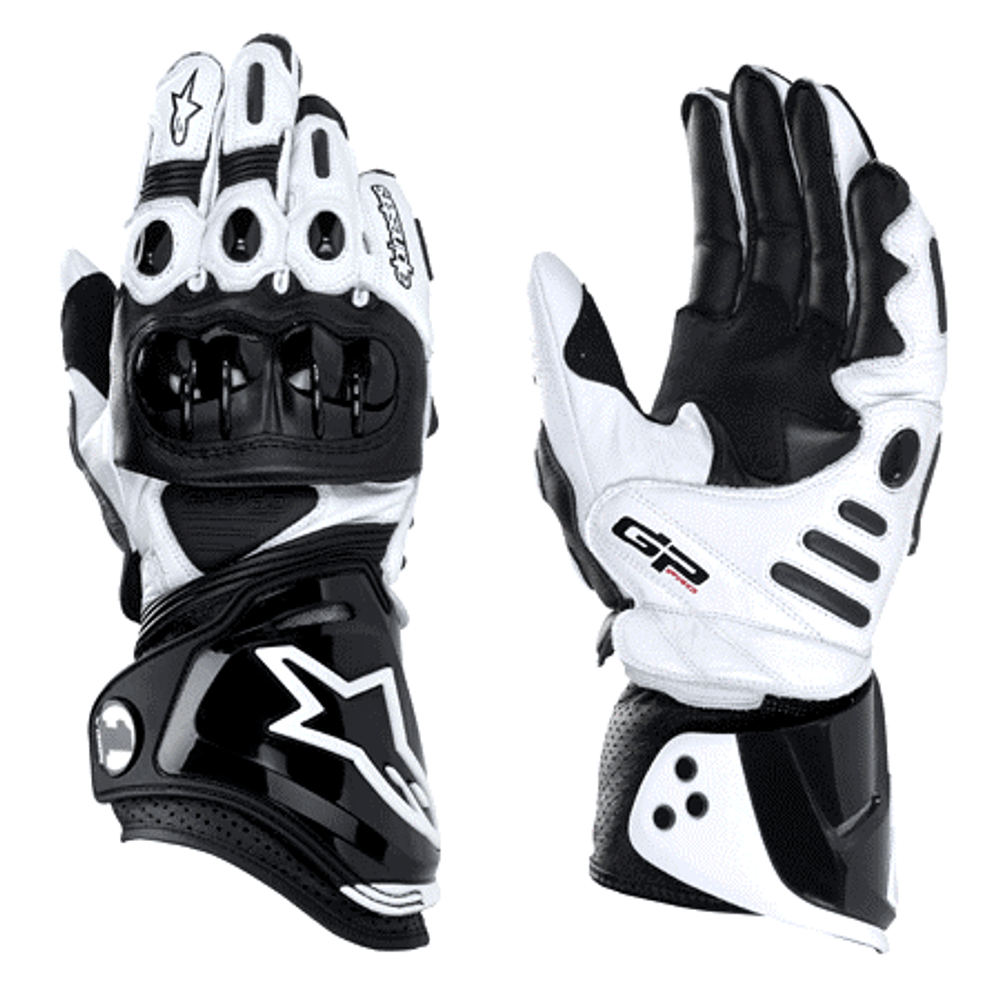 Мотоперчатки - ALPINESTARS GP PRO (черно-белые)