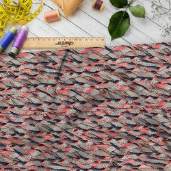 Ткань премиум бифлекс полосатый мир комбинаций