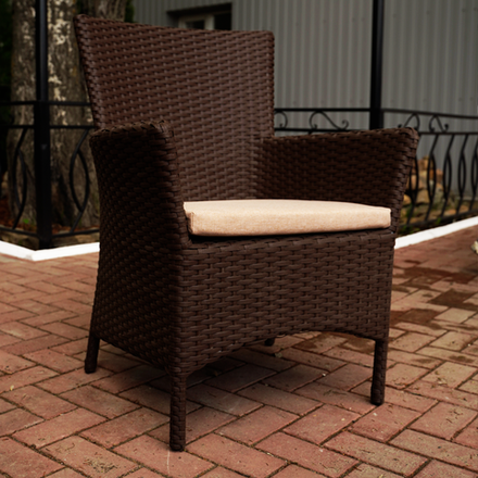 Кресло плетёное МОНЕ шоколад