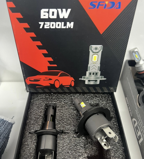 H4 / Комплект светодиодных ламп (H4) SFIDA LED V19 7200LM (2 шт./ комплект)