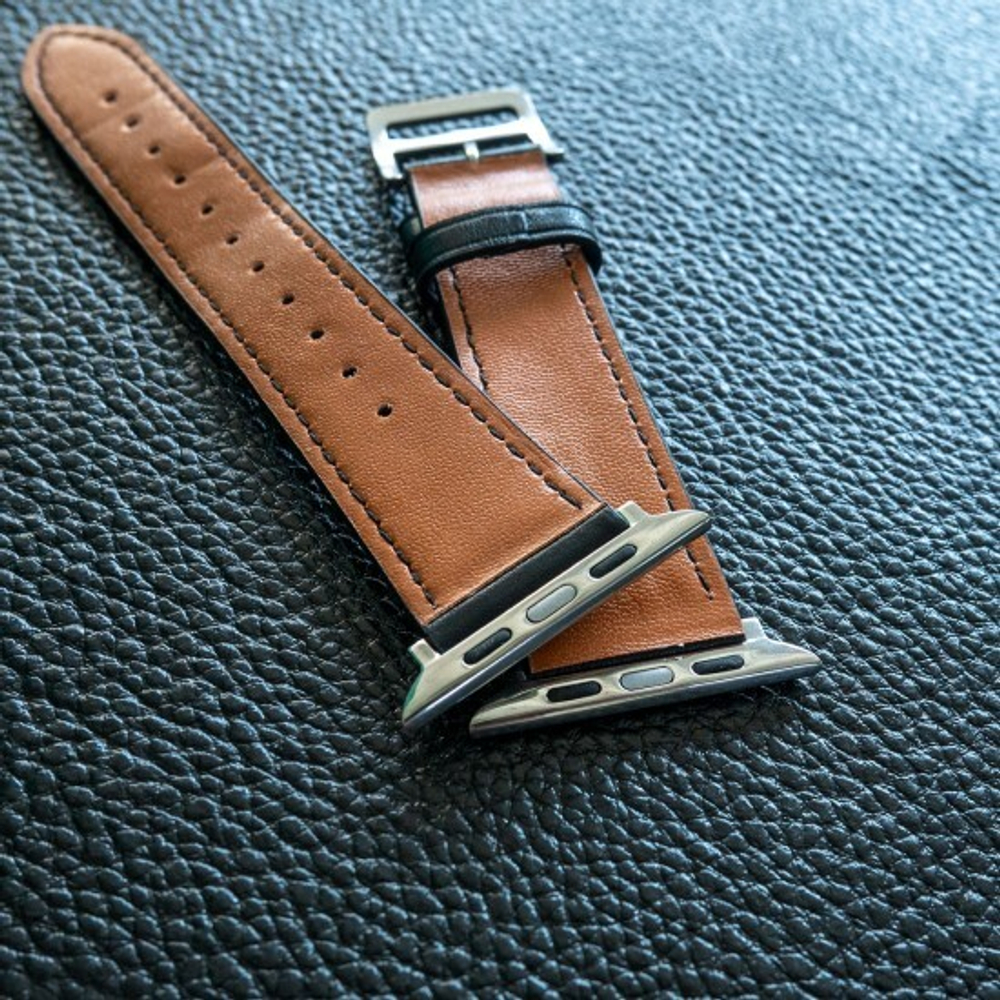 Ремешок из кожи для Apple Watch 38/40мм, 012734 Синий