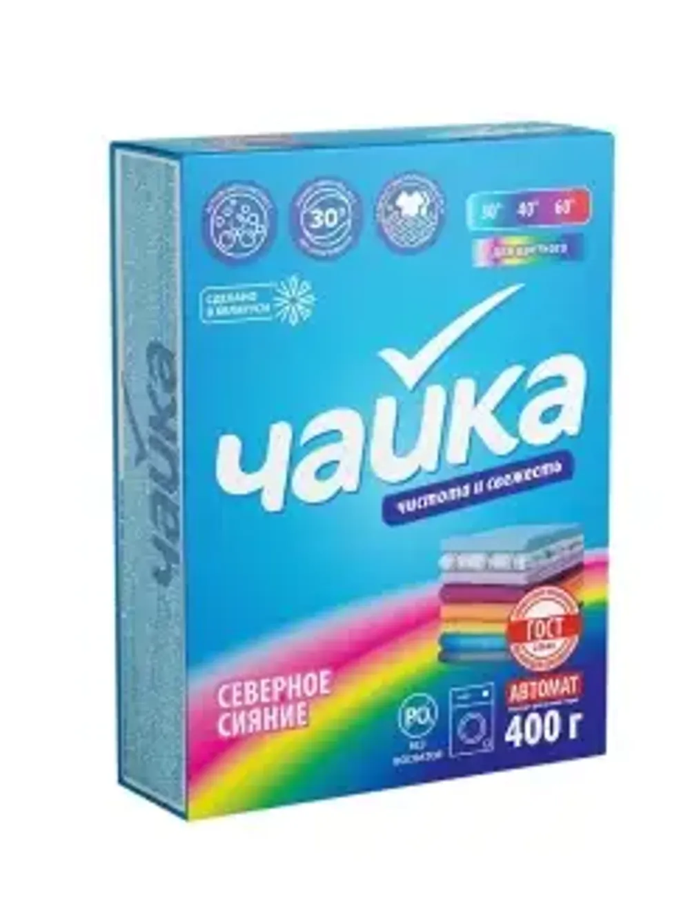Стиральный Порошок "Чайка" северное сияние 400г (автомат)