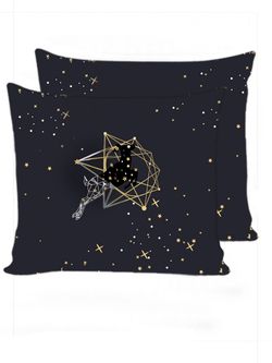 Постельное белье полисатин Simple House "Звездный олень" 2-спальное Наволочка 70х70 см 2 шт Простынь на резинке 160x200 см Пододеяльник 175x215 см