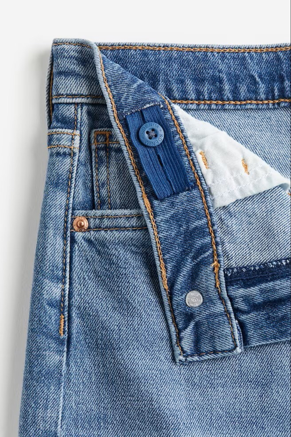 H&M Джинсы Wide Leg, светло-синий