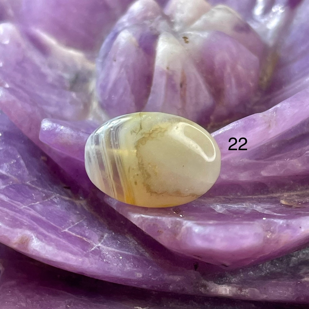 54630  Агат Бусина овал 10*14мм