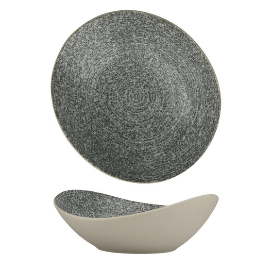 Салатник 900 мл 24,3*21,4 см h8 см глазурь Dark Stone Untouched Taiga P.L. Proff Cuisine [1]