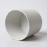 Шляпная коробка без крышки с ручками 14х14 см Цвет; Белый.