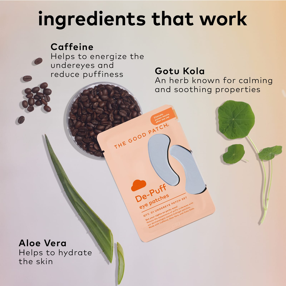 The Good Patch, Патчи для снятия отечности, 3 набора