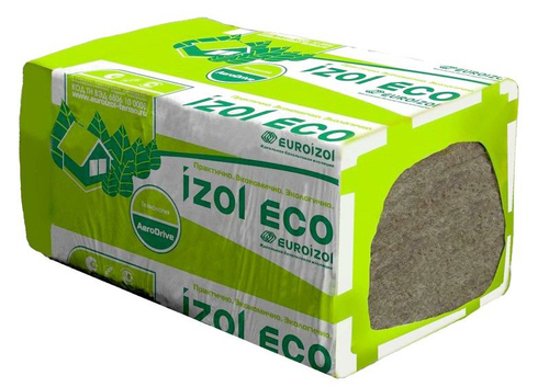 Утеплитель Изол ECO 1000х600х50мм (8 шт) (4,8м2 = 0,24м3), плотность 30 кг/м³