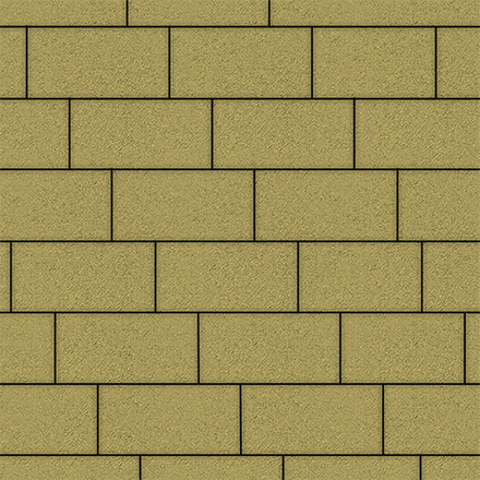 Тротуарная плитка ПРЯМОУГОЛЬНИК 300х150 мм - Стандарт Желтый