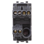 Переключатель модульный, "Avanti", "Черный матовый", 1 модуль