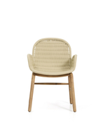 Уличный стул Alipa из акации и веревки цвета экрю