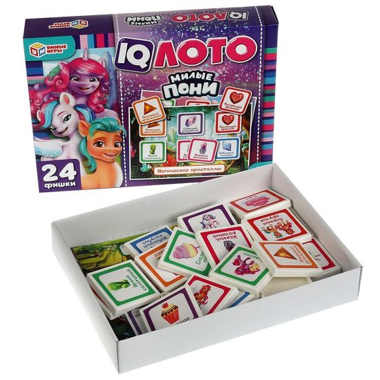 IQ-лото. Милые пони. 138х189х32 мм. Умные игры