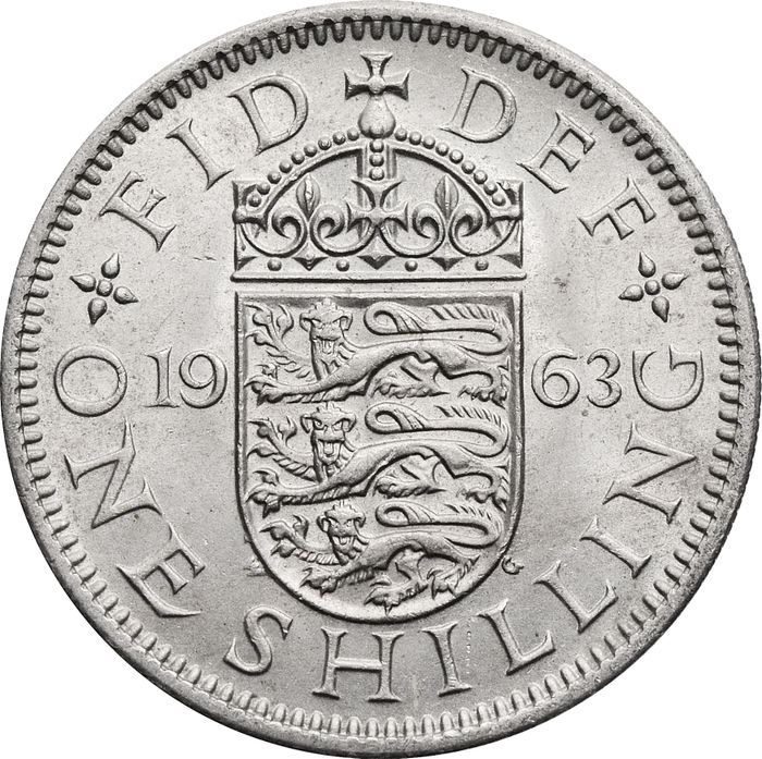 1 шиллинг 1963 Великобритания (Английский герб)