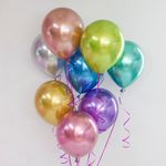 Шар (12"/30 см) Розовое Золото, хром 50 шт.