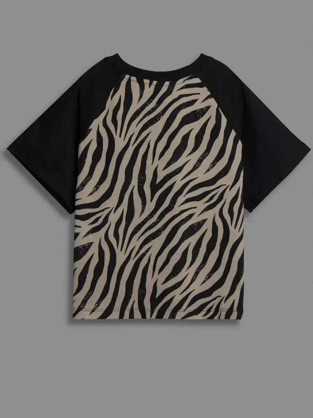 Хлопковая детская футболка с принтом зебры