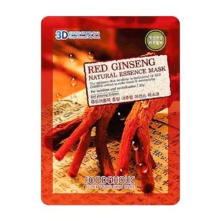 Тканевая маска с экстрактом красного женьшеня FOODAHOLIC Red Ginseng Natural Essence 3D Mask